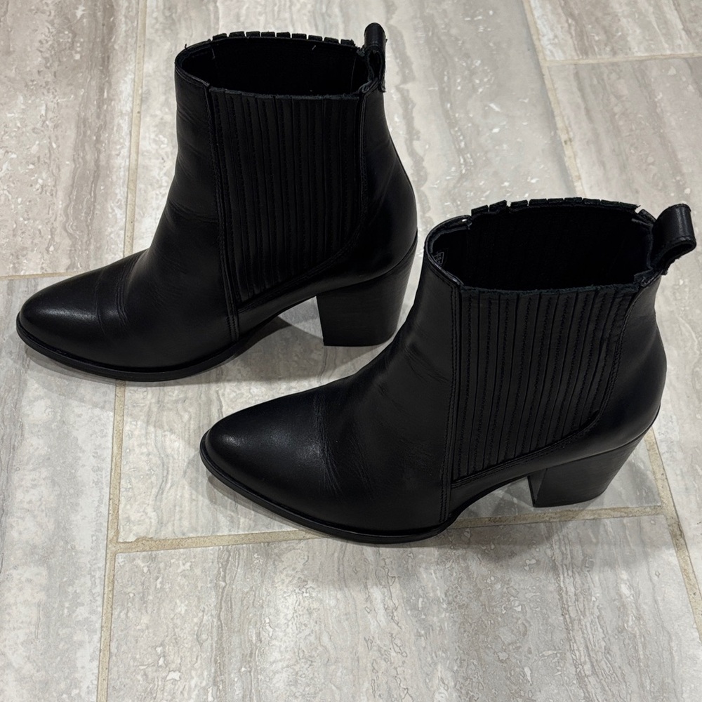 Clarks Black Ankle Booties